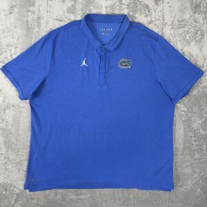 Florida Gators‎ Air Jordan Dri-Fit Polo Shirt Men's Blue UF XXL